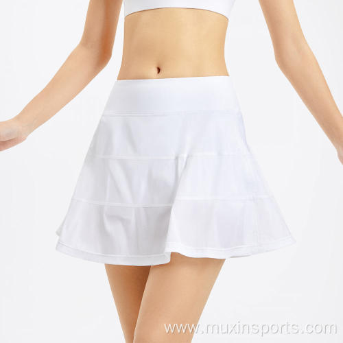 High Waist Women Pocket Pleated Tennis Golf Skirt
